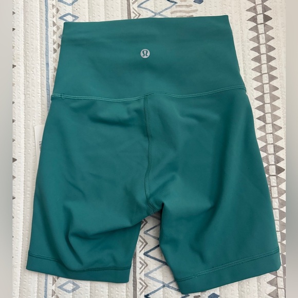 Lululemon Wunder Train High-Rise Short 6" in Teal Lagoon - Picture 6 of 7